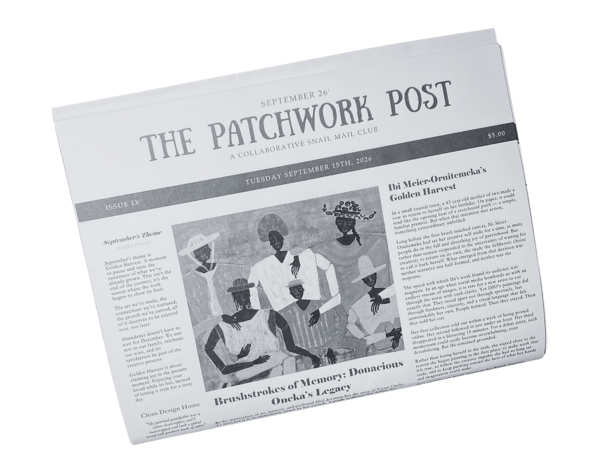 The Patchwork Post — Issue #9: Golden Harvest